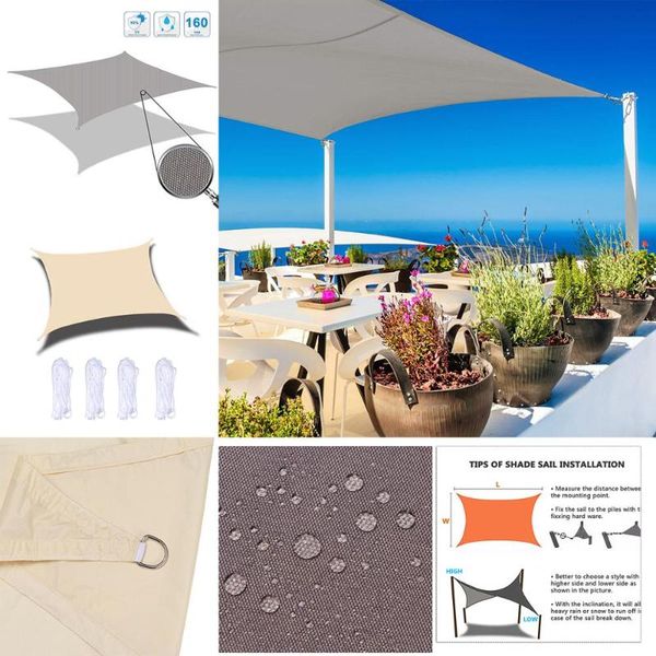 shade sail waterproof square yard terrace canopy swimming sun outdoor camping garden awnings
shade sail waterproof square yard terrace canopy swimming sun outdoor camping garden awnings