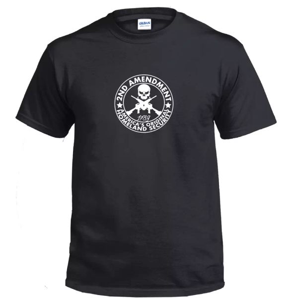 second amendment 1789 skull pro gun conservative blue line cotton black t-shirt, White;black
second amendment 1789 skull pro gun conservative blue line cotton black t-shirt, White;black