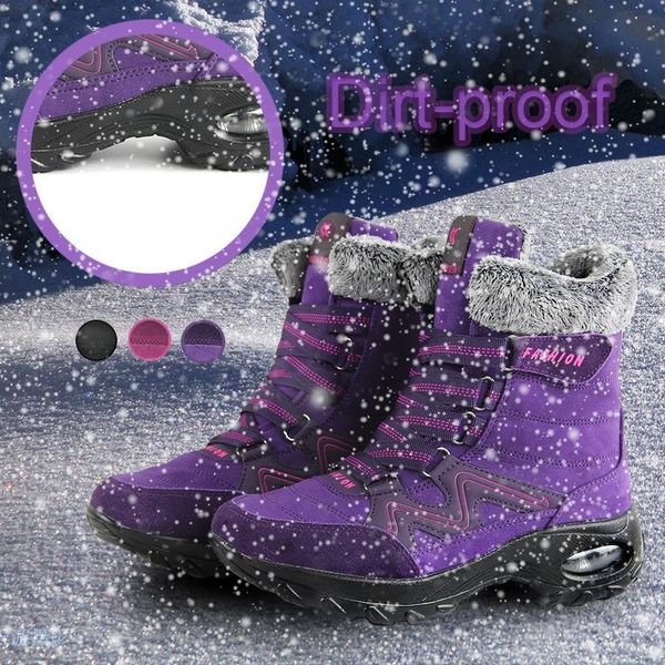 boots 2021 large size women's shoes high snow thick air cushion waterproof warm cotton, Black
boots 2021 large size women's shoes high snow thick air cushion waterproof warm cotton, Black