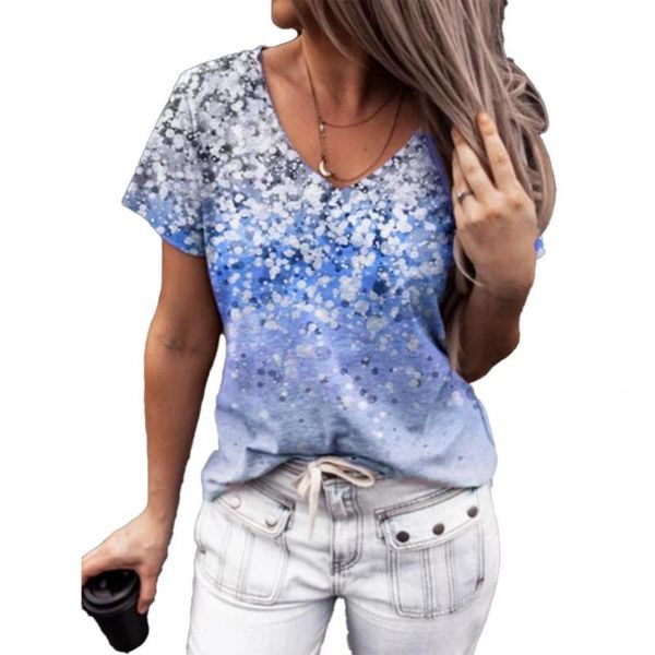 women's t-shirt women casual plus size floral printing fashion short sleeve v neck loose t shirt party tees tshirt, White
women's t-shirt women casual plus size floral printing fashion short sleeve v neck loose t shirt party tees tshirt, White