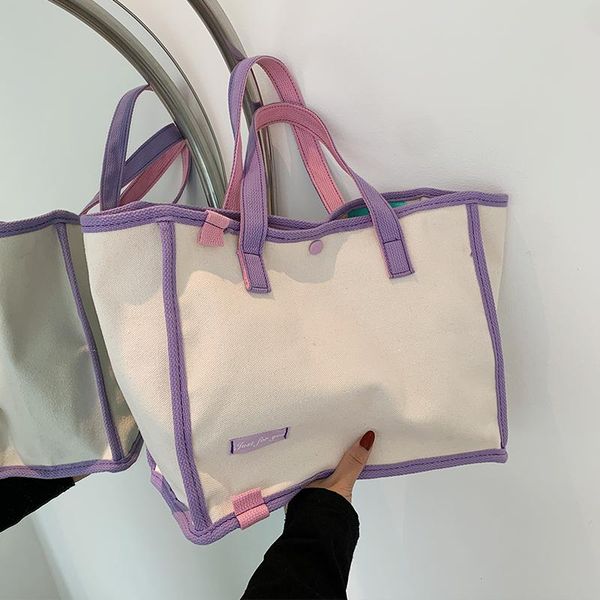 evening bags large-capacity contrast color summer shopping bag 2021 fashion canvas women's designer all-match one-shoulder tote
evening bags large-capacity contrast color summer shopping bag 2021 fashion canvas women's designer all-match one-shoulder tote