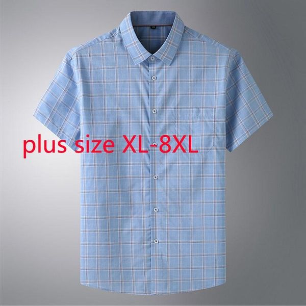 men's casual shirts arrival fashion super large summer short sleeve plaid single breasted plus size 2xl 3xl 4xl 5xl 6xl 7xl 8xl, White;black
men's casual shirts arrival fashion super large summer short sleeve plaid single breasted plus size 2xl 3xl 4xl 5xl 6xl 7xl 8xl, White;black