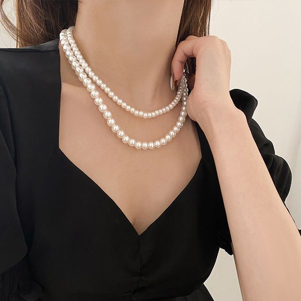 korean east gate national style small pearl necklace simple fashion net red literature temperament personality clavicle chain, Silver
korean east gate national style small pearl necklace simple fashion net red literature temperament personality clavicle chain, Silver