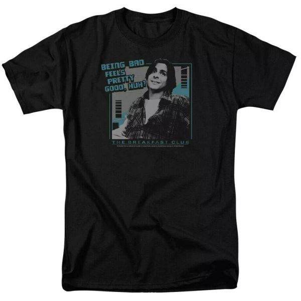 the breakfast club bad t shirt mens licensed 80s cult classic movie black, White;black
the breakfast club bad t shirt mens licensed 80s cult classic movie black, White;black
