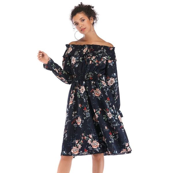 casual dresses 2021 volocean autumn women print dress slash neck female winter, Black;gray
casual dresses 2021 volocean autumn women print dress slash neck female winter, Black;gray