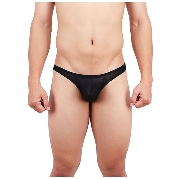 underpants men's underwear gay men comfortable sweat-absorbent bikini ice-silk cool thong cuecas masculinas, Black;white
underpants men's underwear gay men comfortable sweat-absorbent bikini ice-silk cool thong cuecas masculinas, Black;white