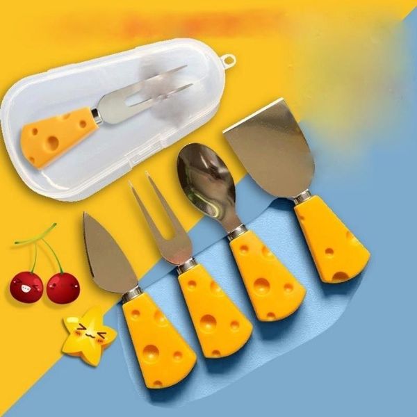 cheese yellow cutlery set portable stainless steel dinnerware forks spoons knives scoops tableware sets
cheese yellow cutlery set portable stainless steel dinnerware forks spoons knives scoops tableware sets