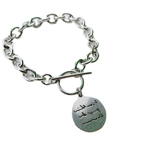 charm bracelets stainless steel letter tag bracelet for women round with letters on hands vintage toggle chain sliver color, Golden;silver
charm bracelets stainless steel letter tag bracelet for women round with letters on hands vintage toggle chain sliver color, Golden;silver