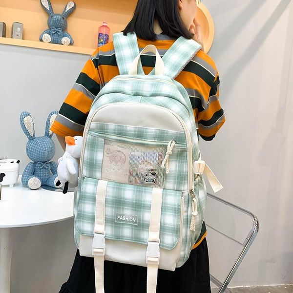school bags 2021 harajuku style fashion children's backpack cute doll pendant schoolbag for girls nylon large capacity waterproof backp
school bags 2021 harajuku style fashion children's backpack cute doll pendant schoolbag for girls nylon large capacity waterproof backp