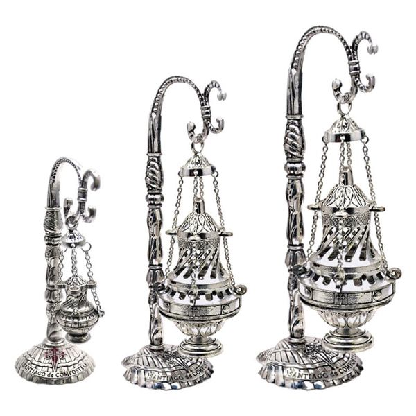vintage incense burner with lid church censer chain home office decor fragrance lamps
vintage incense burner with lid church censer chain home office decor fragrance lamps