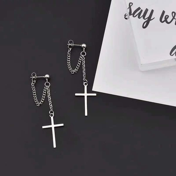 dangle & chandelier hip hop/rock punk style earring contracted gothic cross chain earrings women party wedding jewelry gifts, Silver
dangle & chandelier hip hop/rock punk style earring contracted gothic cross chain earrings women party wedding jewelry gifts, Silver