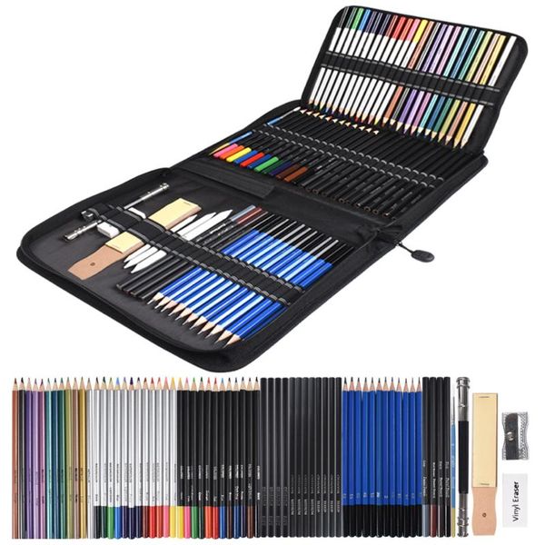 gift sets 72pcs sketch pencils and colored set school supplies drawing beginner kit watercolor metallic oily art
gift sets 72pcs sketch pencils and colored set school supplies drawing beginner kit watercolor metallic oily art