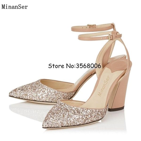 est bling sequined lady pointed toe high heels buckle strap ankle wrap woman sandals evening party dress shoes, Black
est bling sequined lady pointed toe high heels buckle strap ankle wrap woman sandals evening party dress shoes, Black