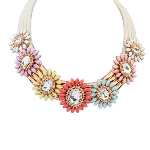 chokers fashion big brand flower statement necklace collar charms simulated gemstone choker necklaces for women gift boho jewelry, Golden;silver
chokers fashion big brand flower statement necklace collar charms simulated gemstone choker necklaces for women gift boho jewelry, Golden;silver