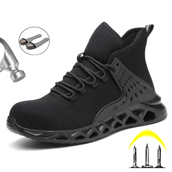 work sneakers male safety shoes men steel toe shoes lightweight men boots winter work shoes boot indestructible industrial, Black
work sneakers male safety shoes men steel toe shoes lightweight men boots winter work shoes boot indestructible industrial, Black