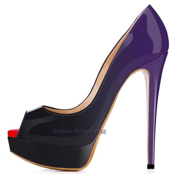 elegant women purple black patent leather peep toe high heels slip-on platform stilettos heeled pumps party dress shoe shoes
elegant women purple black patent leather peep toe high heels slip-on platform stilettos heeled pumps party dress shoe shoes
