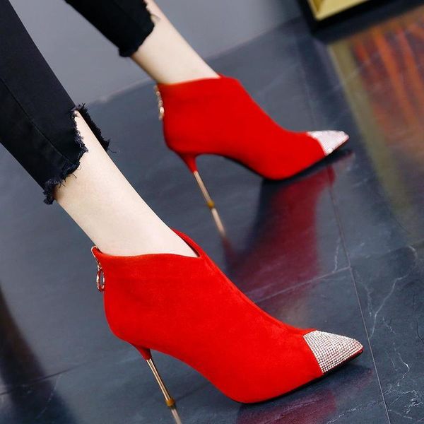 boots wedding high heels shoes women pumps 2021 women's thin suede pointed toe laides stilettos zipper for, Black
boots wedding high heels shoes women pumps 2021 women's thin suede pointed toe laides stilettos zipper for, Black
