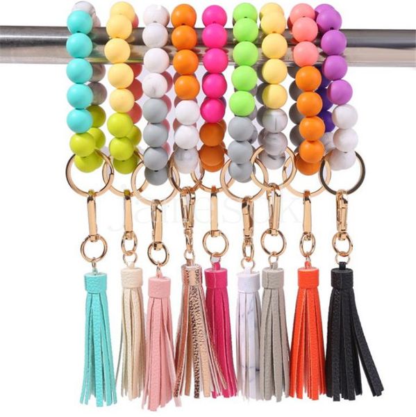 keychain tassel bead string chain party favor food grade silicone beads bracelet women girl key ring wrist strap bracelets keychains db836, Silver
keychain tassel bead string chain party favor food grade silicone beads bracelet women girl key ring wrist strap bracelets keychains db836, Silver