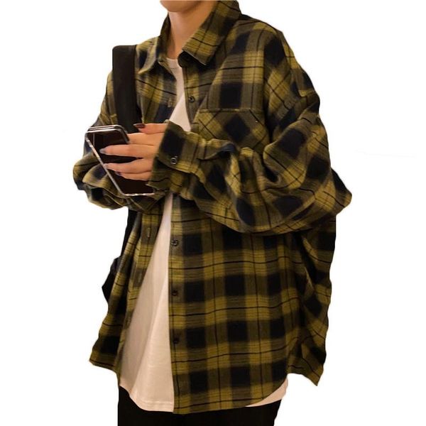 retro style plaid ladies shirt spring autumn blouse 2021 long-sleeved women 226a women's blouses & shirts, White
retro style plaid ladies shirt spring autumn blouse 2021 long-sleeved women 226a women's blouses & shirts, White