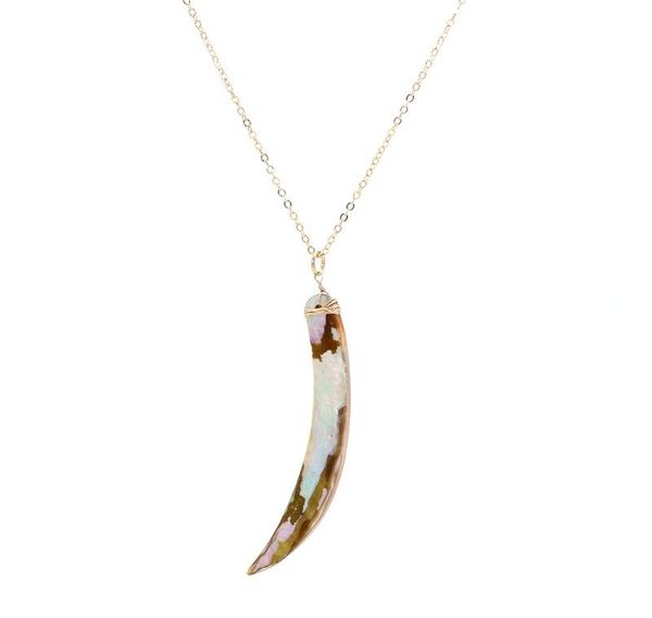 pendant necklaces shell horn shape necklace with copper wire exquisite european and american style jewelry sweater personality accessories, Silver
pendant necklaces shell horn shape necklace with copper wire exquisite european and american style jewelry sweater personality accessories, Silver