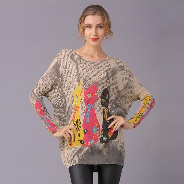women's sweaters 2021 winter full long women sweater clothing casual novelty pullovers fashion print ladies pullover clothes, White;black
women's sweaters 2021 winter full long women sweater clothing casual novelty pullovers fashion print ladies pullover clothes, White;black