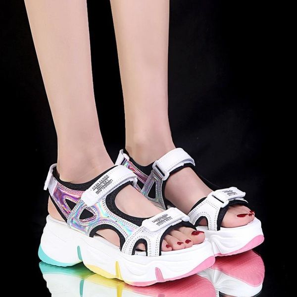 flat with summer sandals women hook&loop casual sneakers fashion rainbow bottom ladies platform shoes for, Black
flat with summer sandals women hook&loop casual sneakers fashion rainbow bottom ladies platform shoes for, Black