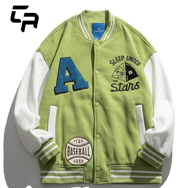 men's jackets casual varsity jacket men letters patchwork color block bomber 2021 winter streetwear fashion baseball coats, Black;brown
men's jackets casual varsity jacket men letters patchwork color block bomber 2021 winter streetwear fashion baseball coats, Black;brown
