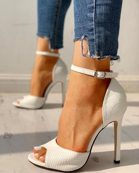 ankle strap high-heeled sandals women white wedding open-toe ladies shoes stiletto super-heeled pumps heels, Black
ankle strap high-heeled sandals women white wedding open-toe ladies shoes stiletto super-heeled pumps heels, Black