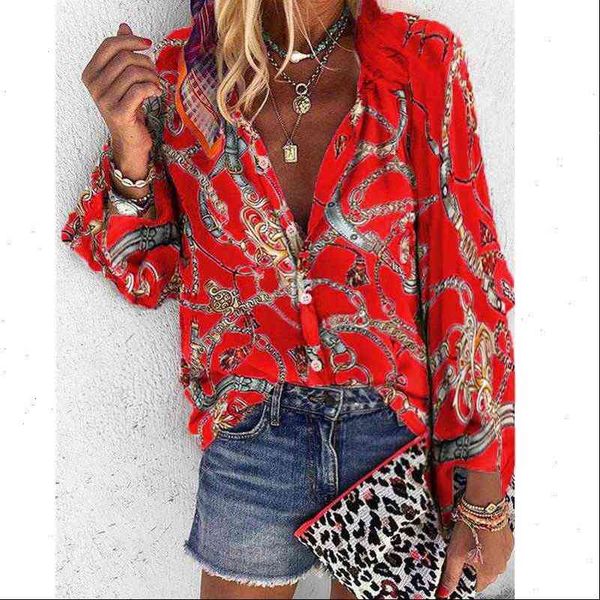 long women blouses sleeves casual v neck button cardigan loose print office ladies thin spring summer, White
long women blouses sleeves casual v neck button cardigan loose print office ladies thin spring summer, White