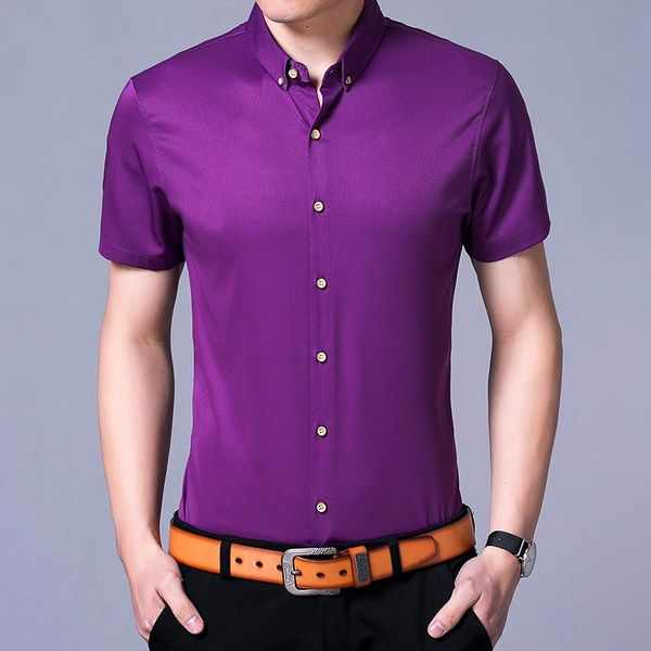 summer males solid color dress shirts men casual slim shirt short sleeve men's, White;black
summer males solid color dress shirts men casual slim shirt short sleeve men's, White;black