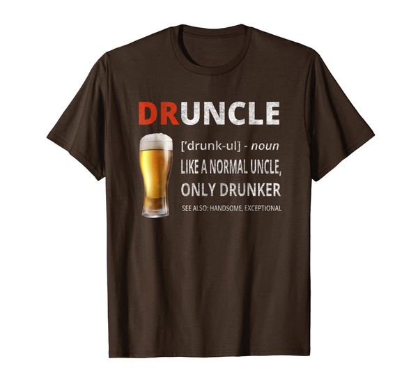 druncle shirt beer funny drunk uncle t-shirt for uncle, White;black 
druncle shirt beer funny drunk uncle t-shirt for uncle, White;black