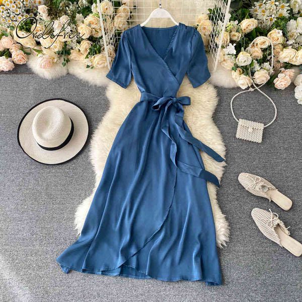 summer vintage women satin party short sleeve belted silk long night dress 210415, Black;gray
summer vintage women satin party short sleeve belted silk long night dress 210415, Black;gray