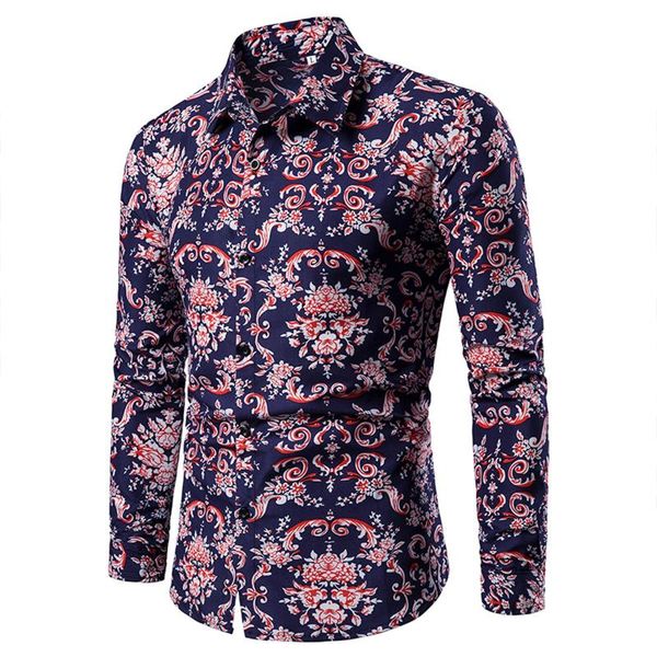 men's casual shirts print men shirt long sleeve streetwear luxury floral mens dress hip hop camisa social masculina, White;black
men's casual shirts print men shirt long sleeve streetwear luxury floral mens dress hip hop camisa social masculina, White;black