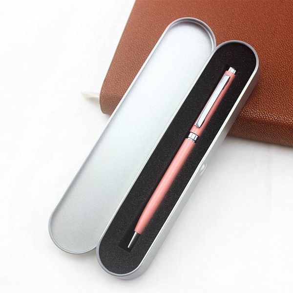 luxury metal gift box ballpoint pen for writing school office supplies gifts caneta pens, Blue;orange
luxury metal gift box ballpoint pen for writing school office supplies gifts caneta pens, Blue;orange