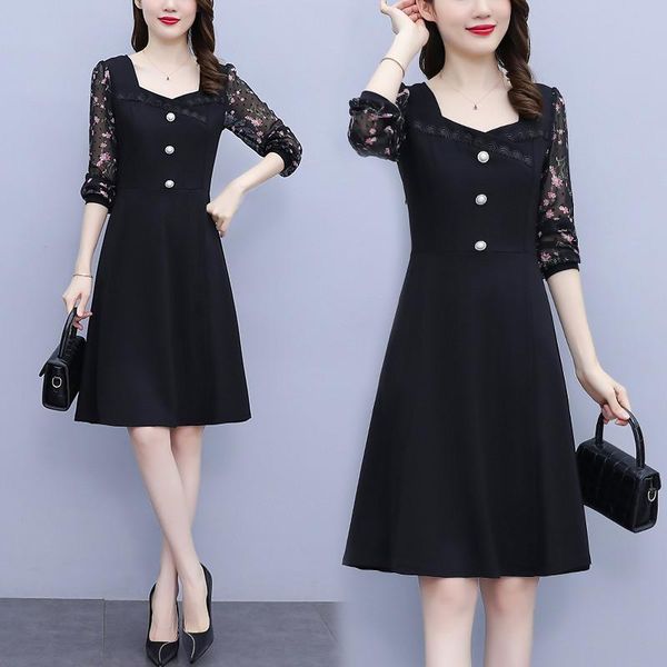 casual dresses women korean dress fashion one piece autumn spring 2021 office lady korea style print long sleeve patchwork solid zipper, Black;gray
casual dresses women korean dress fashion one piece autumn spring 2021 office lady korea style print long sleeve patchwork solid zipper, Black;gray