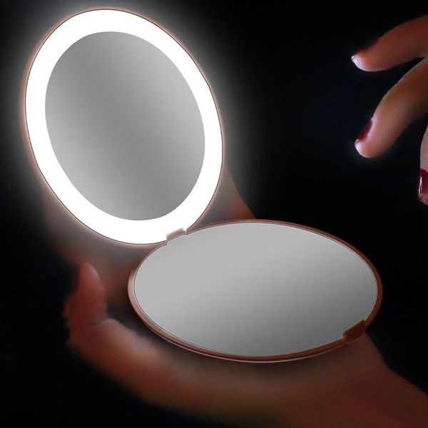 compact mirrors rechargeable lighted makeup mirror for travel with 12 leds lights double side folding
compact mirrors rechargeable lighted makeup mirror for travel with 12 leds lights double side folding
