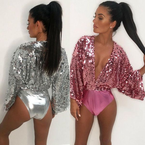 women's jumpsuits & rompers swimsuit long sleeve deep v-collar sequined swimwear s-xl, Black;white
women's jumpsuits & rompers swimsuit long sleeve deep v-collar sequined swimwear s-xl, Black;white