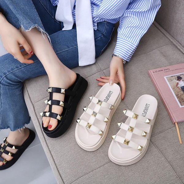 on a wedge shoes slippers flat slipers women rivet luxury slides heeled mules platform 2021 soft summer designer high fabric fas, Black
on a wedge shoes slippers flat slipers women rivet luxury slides heeled mules platform 2021 soft summer designer high fabric fas, Black