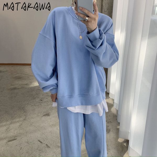 matakawa chic solid casual loose woman sweatshirt round neck long sleeve hoodies women korean clothes for teens 210513, Black
matakawa chic solid casual loose woman sweatshirt round neck long sleeve hoodies women korean clothes for teens 210513, Black