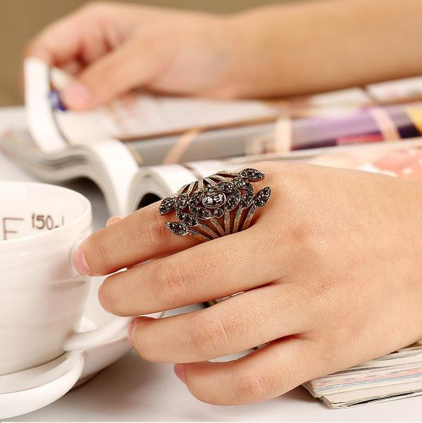 wedding rings fashion retro geometric ring charm vintage leaves gray crystal travel jewelry gifts for women engagement, Slivery;golden
wedding rings fashion retro geometric ring charm vintage leaves gray crystal travel jewelry gifts for women engagement, Slivery;golden