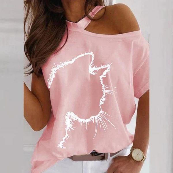 women's t-shirt dihope off shoulder summer tshirt women print casual short sleeve o-neck pullovers fashion street tee, White
women's t-shirt dihope off shoulder summer tshirt women print casual short sleeve o-neck pullovers fashion street tee, White
