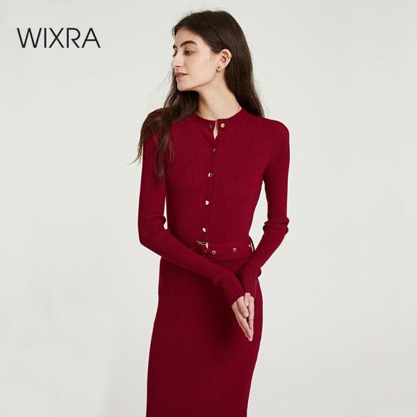 casual dresses wixra knitted bodycon dress with sashes 2021 autumn winter solid mid-calf sweater women's clothing, Black;gray
casual dresses wixra knitted bodycon dress with sashes 2021 autumn winter solid mid-calf sweater women's clothing, Black;gray