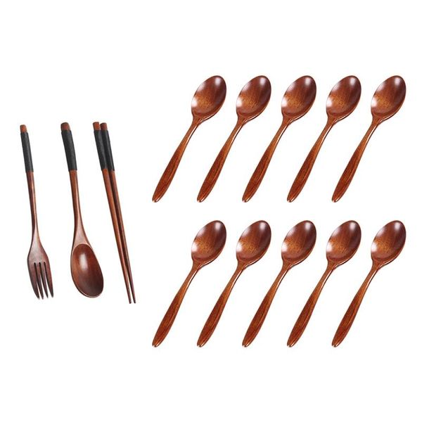 wooden flatware set, portable set chopsticks spoon with 10 pcs home porridge bowl dinnerware sets
wooden flatware set, portable set chopsticks spoon with 10 pcs home porridge bowl dinnerware sets