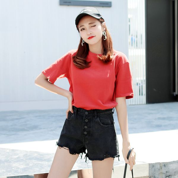 make the han edition of high waist black burr holes denim female shorts you'll see warmth loose legged pants, Blue
make the han edition of high waist black burr holes denim female shorts you'll see warmth loose legged pants, Blue