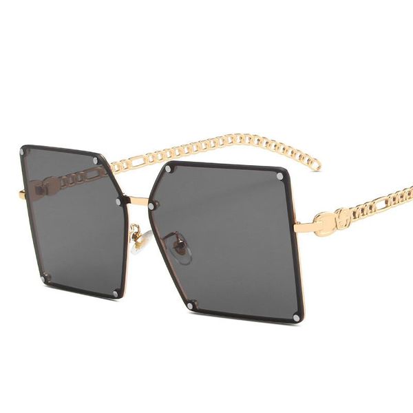 sunglasses 2021 fashion large frame rivet korean street shoot personality hollow trend metal chain, White;black
sunglasses 2021 fashion large frame rivet korean street shoot personality hollow trend metal chain, White;black