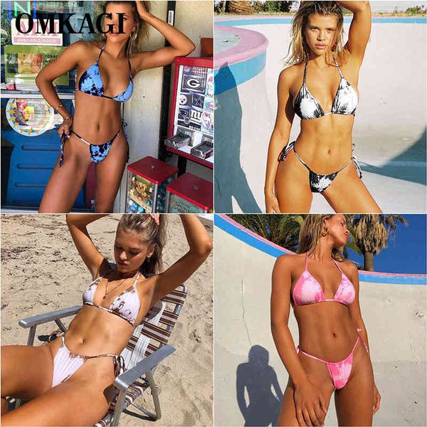 omkagi swimwear women tie dye bikini set bathing suit beachwear push up swimming bandage swimsuit 2020, White;black
omkagi swimwear women tie dye bikini set bathing suit beachwear push up swimming bandage swimsuit 2020, White;black