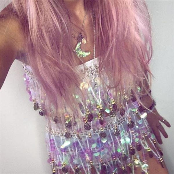 two piece dress nightclub costume crop matching sets outfits + skirt 2 pieces tracksuits sequined tassel track suits sweatsuits, White 
two piece dress nightclub costume crop matching sets outfits + skirt 2 pieces tracksuits sequined tassel track suits sweatsuits, White