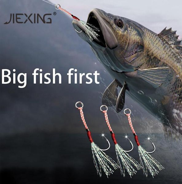 fishing hooks 5pcs/lot strong jig assist professional cast jigs saltwater with feather sea accessories
fishing hooks 5pcs/lot strong jig assist professional cast jigs saltwater with feather sea accessories