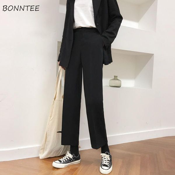 straight pants women korean summer fashion classic office lady trousers simple business high waist pocket chic black womens pant women', Black;white
straight pants women korean summer fashion classic office lady trousers simple business high waist pocket chic black womens pant women', Black;white