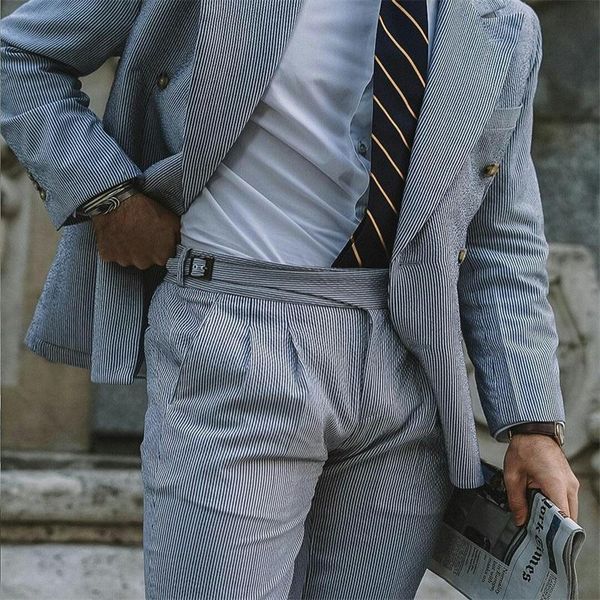 two piece handsom men suits pinstripe fashion designer groom suit for man customized tuxedo fit party wear formal men's & blazers, White;black
two piece handsom men suits pinstripe fashion designer groom suit for man customized tuxedo fit party wear formal men's & blazers, White;black